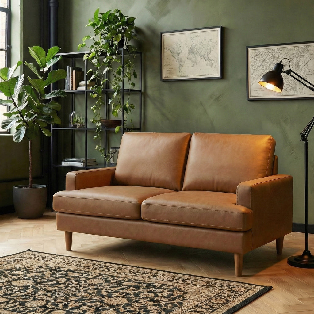 Faux Leather 2 Seater Sofa