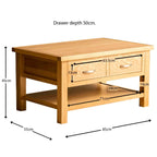 Light Oak Coffee Table
