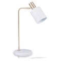 Marble Footed White and Gold Retro Table Lamp