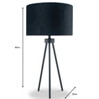 Matt Metal Tripod Table Lamp
