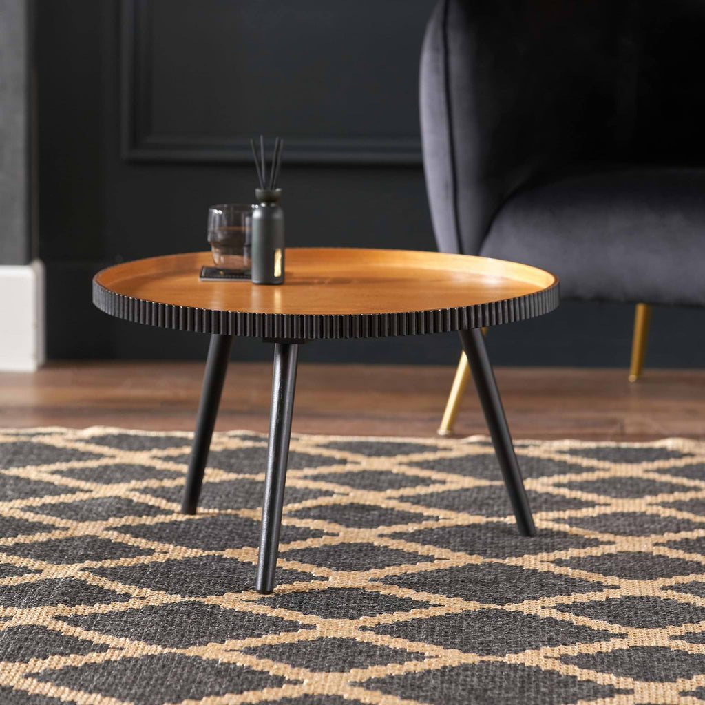 Pine Fluted Edge Coffee Table