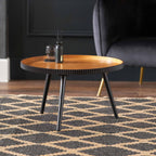 Pine Fluted Edge Coffee Table