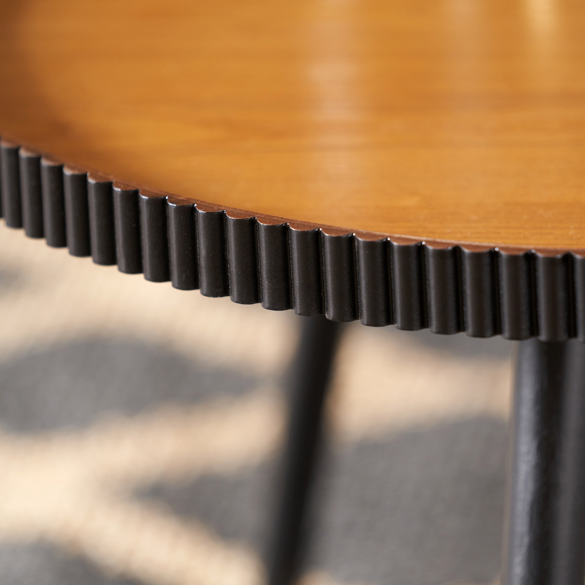 Pine Fluted Edge Coffee Table