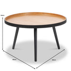 Pine Fluted Edge Coffee Table