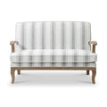 Striped Linen 2 Seater Sofa