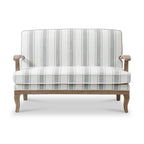 Striped Linen 2 Seater Sofa