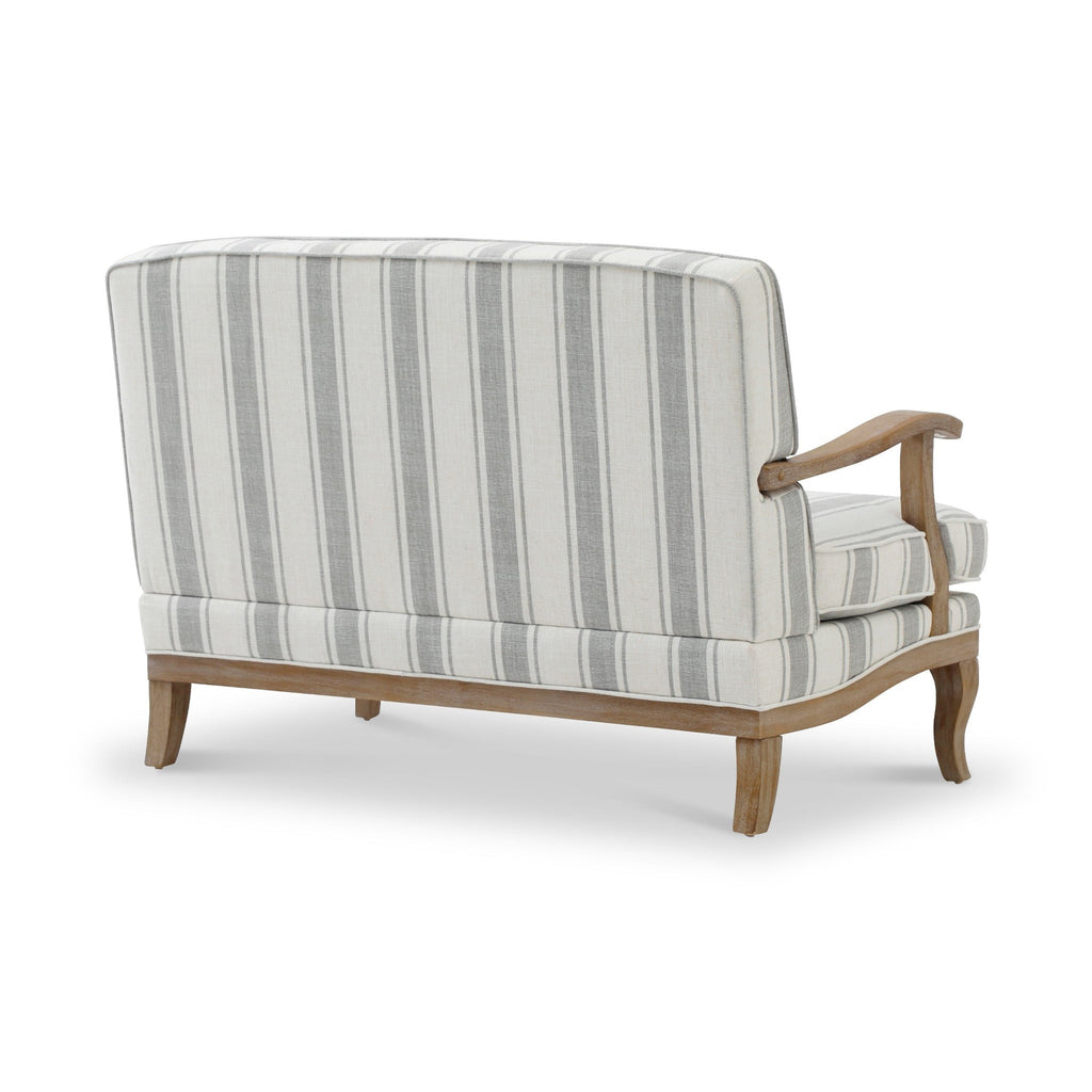 Striped Linen 2 Seater Sofa