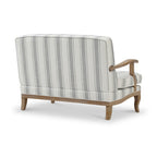 Striped Linen 2 Seater Sofa