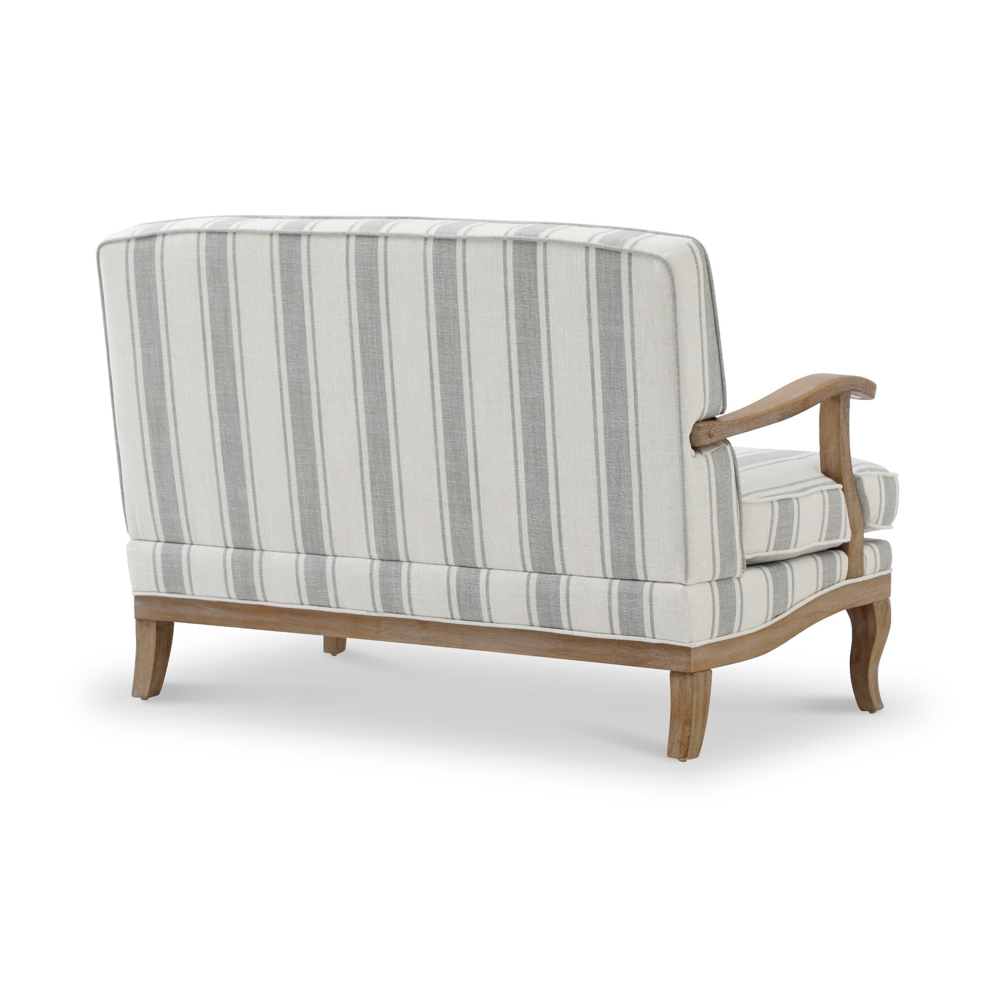Striped Linen 2 Seater Sofa