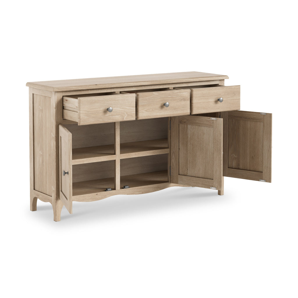 Washed Oak Large Sideboard