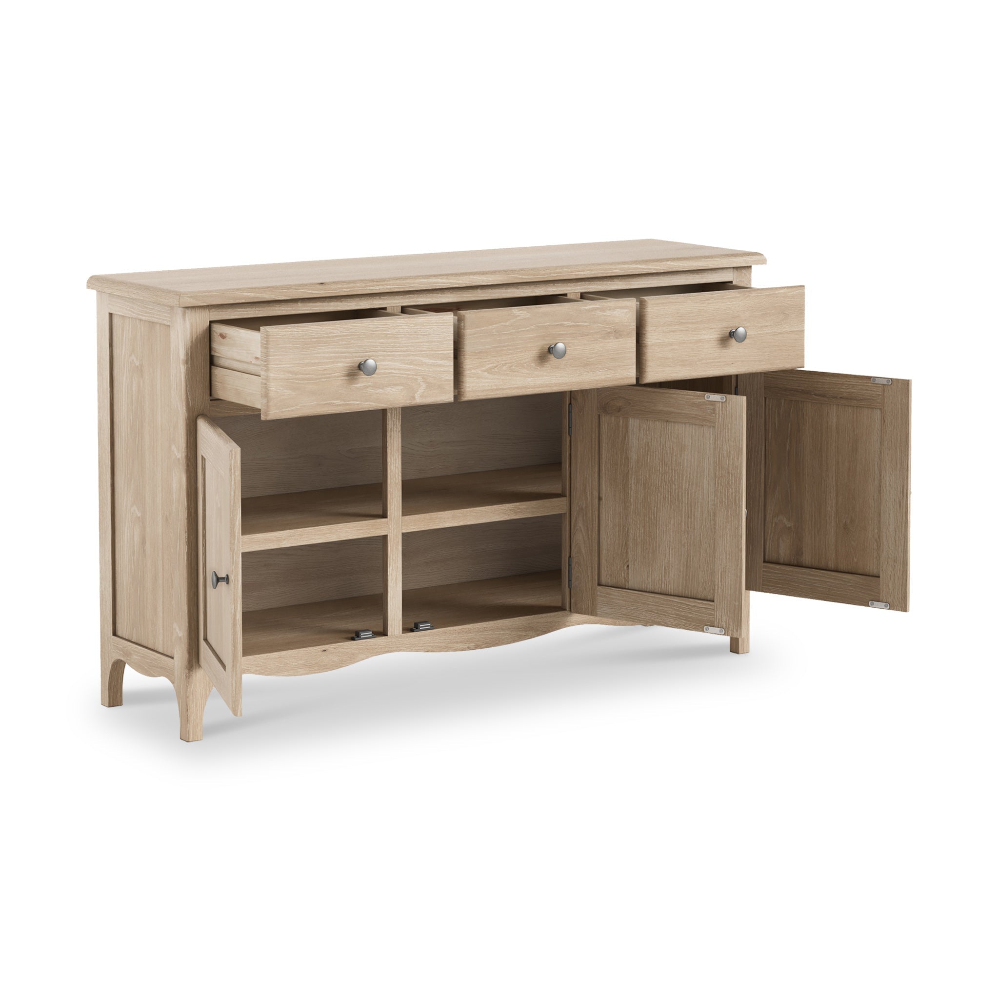 Washed Oak Large Sideboard