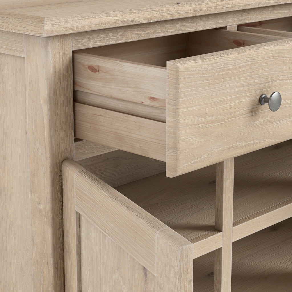 Washed Oak Large Sideboard
